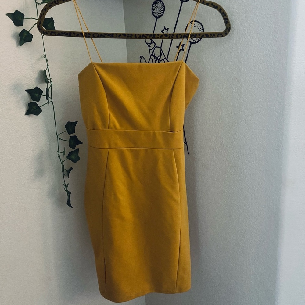 olive tree dress in mustard yellow💛🌻